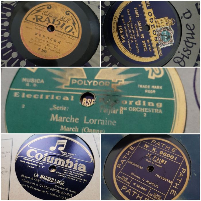 Discuri gramofon franțuzești