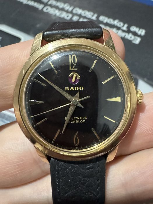 Rado Incabloc 25 jewels automatic, placat cu aur