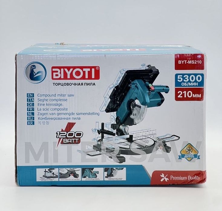 Торцовка “Biyoti” MS210

1200в
210мм
5300 об/м
210x30x2,6x24т