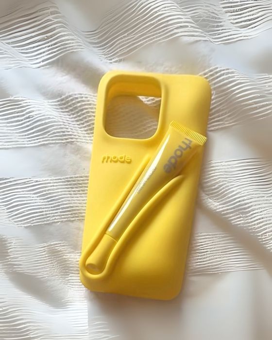 Rhode жълт калъф + гланц Lemontini Rhode case + Lip gloss Лимитиран