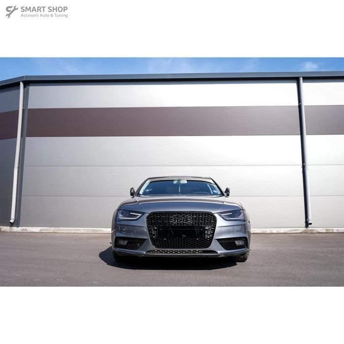 Grile Proiector Audi A4 B8 facelift (2012-2015) RS4 Design Negru Lucio