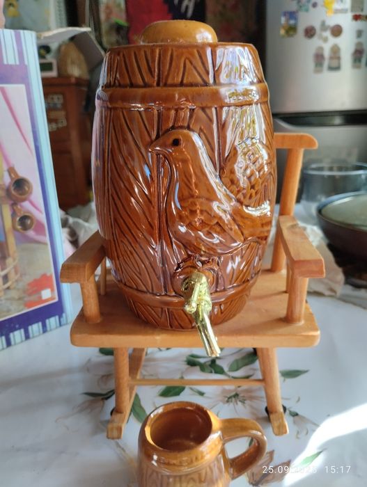 Набор бочонок с рюмочками