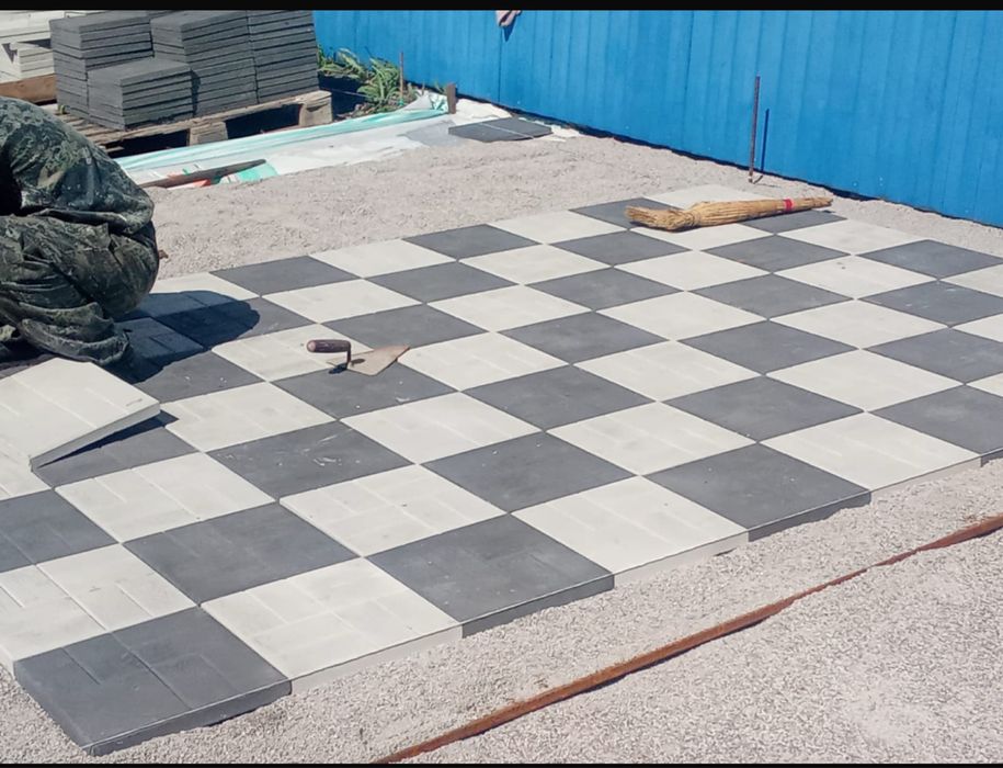 Укладка брусчатка