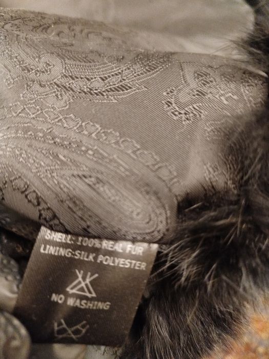 Vestă pătrată din blană naturală