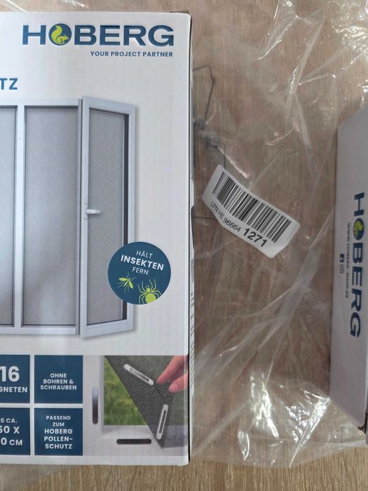 Plasă de țânțari Hoberg pentru ferestre cu prindere magnetică