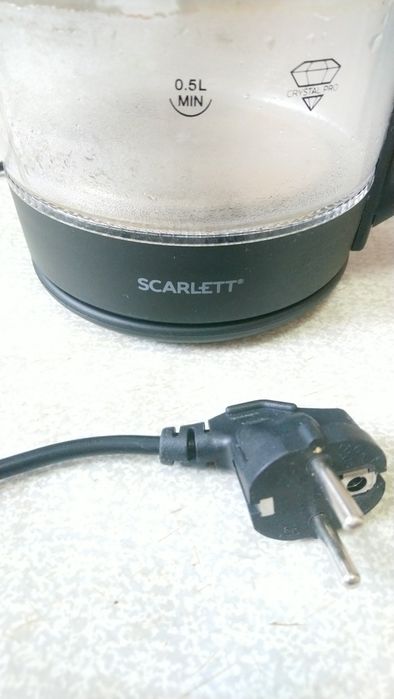 Хрустальный без проводной чайник