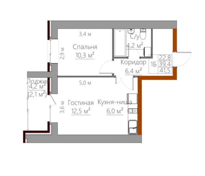 В продаже 2-ух комн, ЖК "Манас"