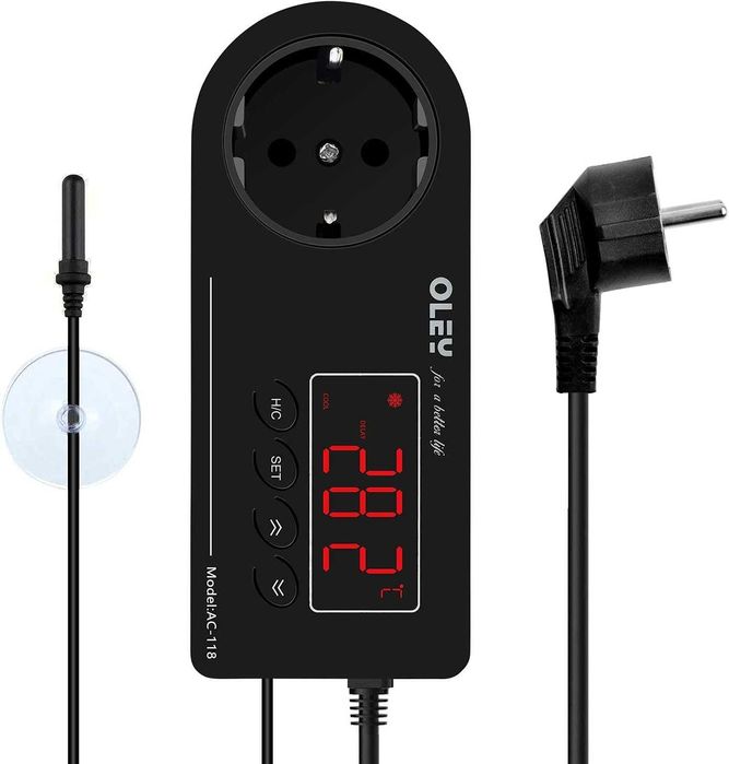 NICREW Цифров LED контролер,Термостат за терариум,аквариум,ферментация