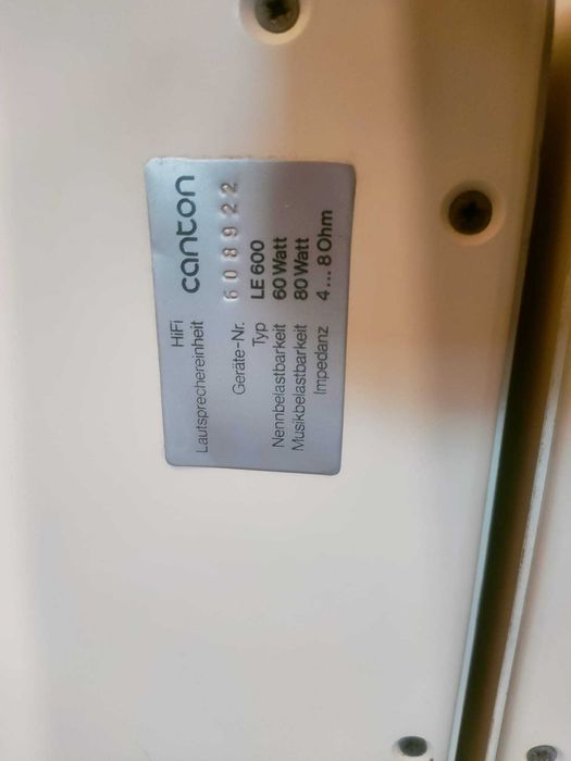 Canton LE 600 boxe hifi