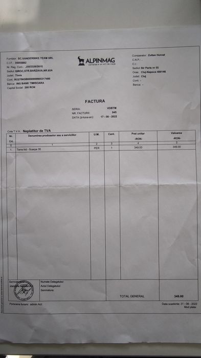 Vand ghete tehnice copii Scarpa Terra Kids