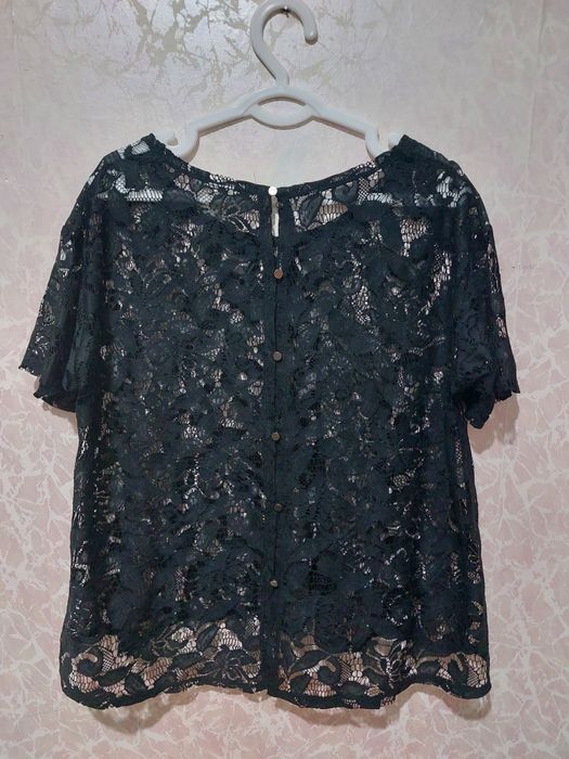 Блузки гипюр Новые Европа Белая, черная