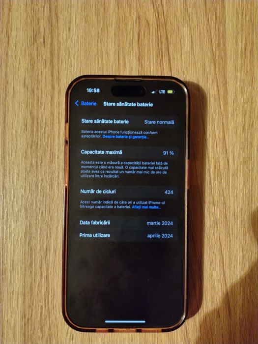 Iphone 15 pro 256gb 91% bateria
