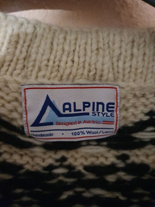 Pulover lână XL Alpine Austria Handmade