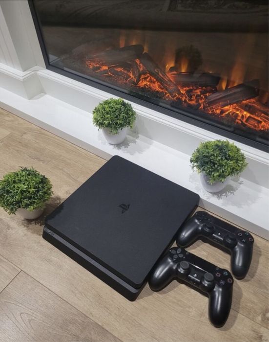 Ps4 slim 500 GB с FC 25, UFC 4, Battlefield V, NFS и 180+игр