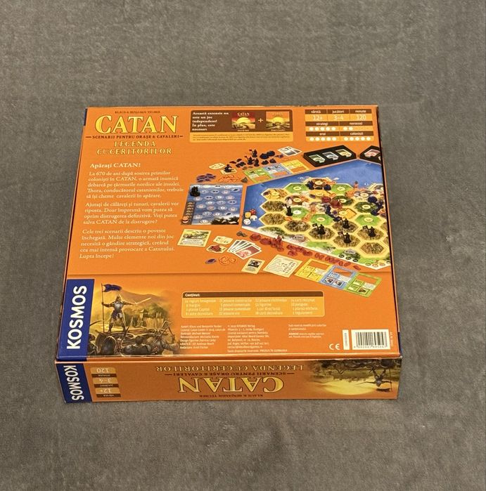 Joc de societate - Boardgame - CATAN Legenda cuceritorilor + Orase si cavaleri