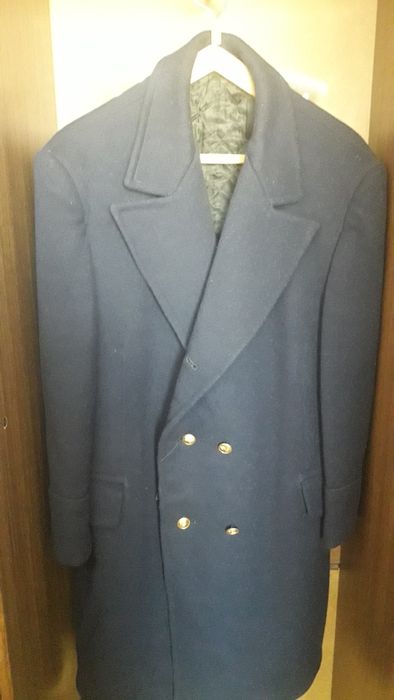 Драповое зимнее теплое пальто