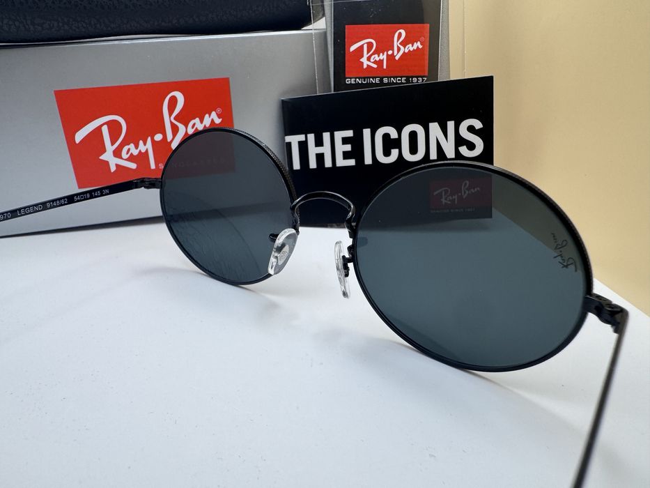 Ochelari de soare RAY BAN 1970 Oval Noi