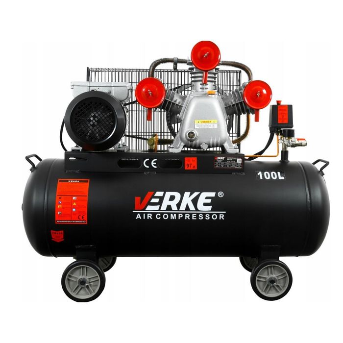 Compresor 100 litri, 3 pistoane pe ulei, motor electri 4 CP, 230 V,