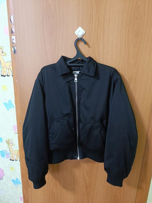 Бомбер куртка черная черный