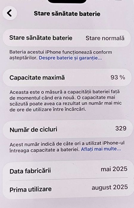 (AG35) Telefon Apple iPhone 16Pro Max  B36171 - Garantie 2ani !