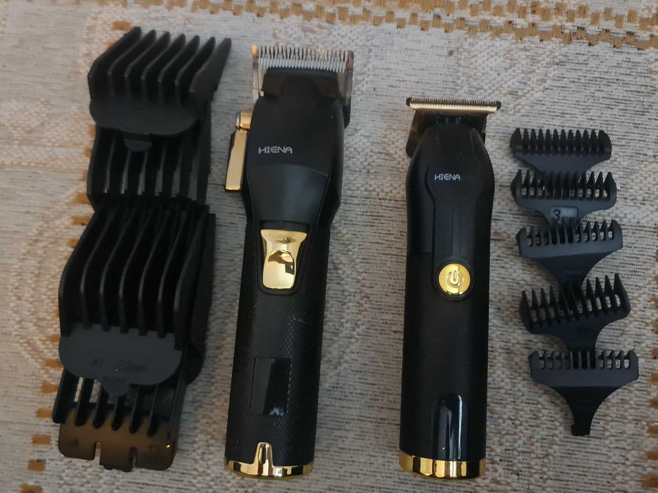 Машинка за подстригване HIENA PRO комплект + тример + приставки