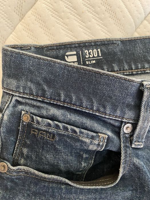 Оригинални мъжки дънки G-Star RAW 3301 Slim (W32/L34)