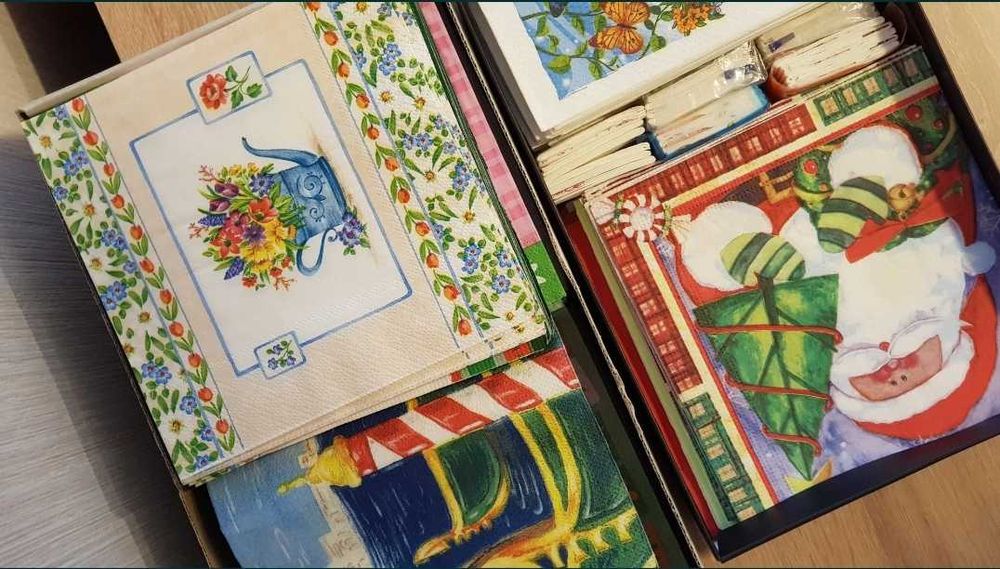 Колекция салфетки 60бр различни видове отлично състояние