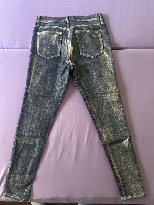 Blugi Ralph Lauren negri cu auriu