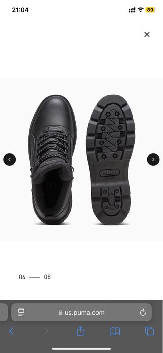 Ботинки новые зимние Puma