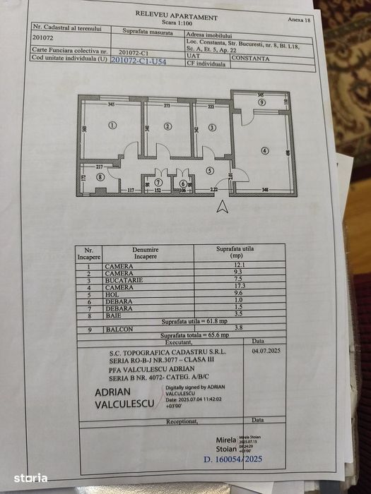 Apartament Icil-Casa de Cultura, 3 camere, o baie, bucătărie separata.