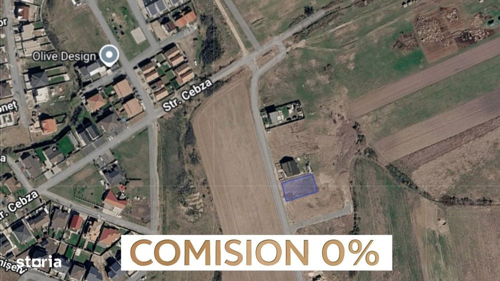 COMISION 0% | Teren 670 mp | Front 20 ml | Zona Cebza| Mosnita Noua.