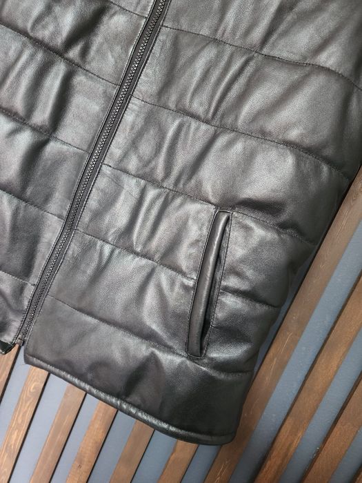 Мужская жилетка из натуральный кожи