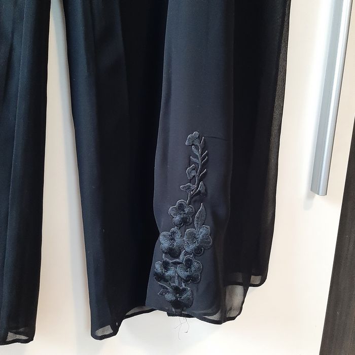 Pantaloni de ocazie  largi din voal