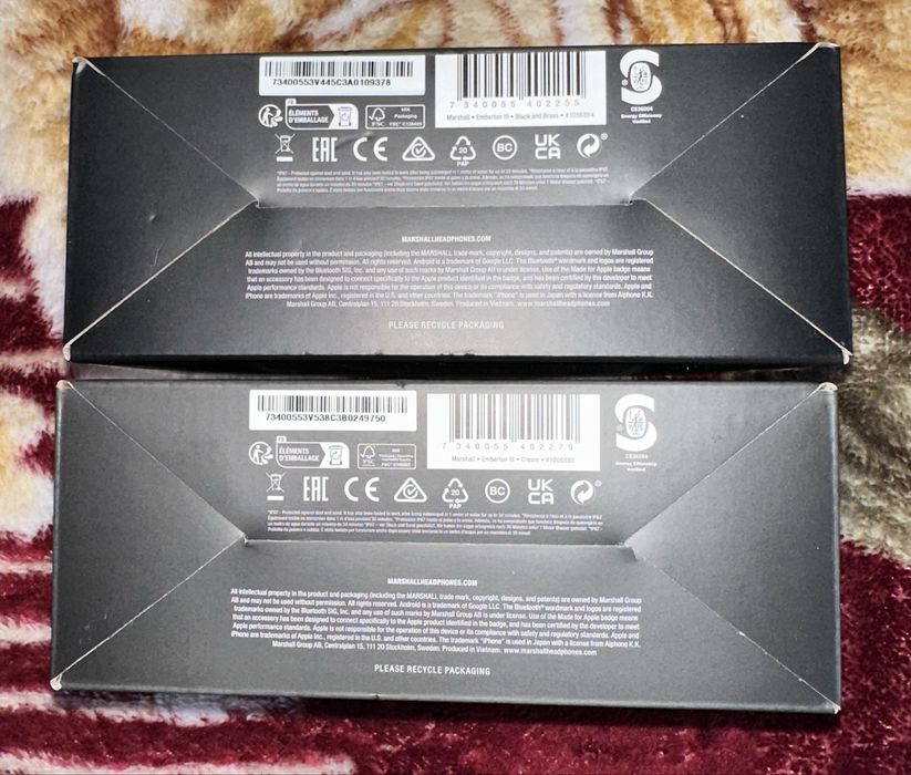 Boxa portabila Marshall Emberton III, Bluetooh 38W, Autonomie 32 ore,