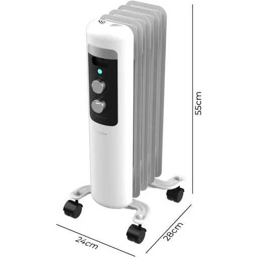 Маслен радиатор Cecotec ReadyWarm 550 Space White 1000W за 12м2