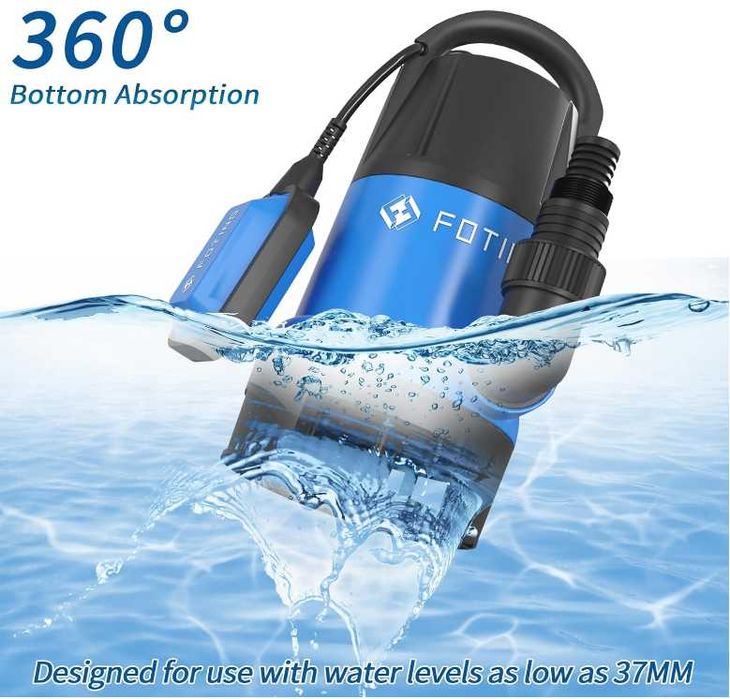 FOTING 900 W преносима потопяема помпа за мръсна/чиста вода