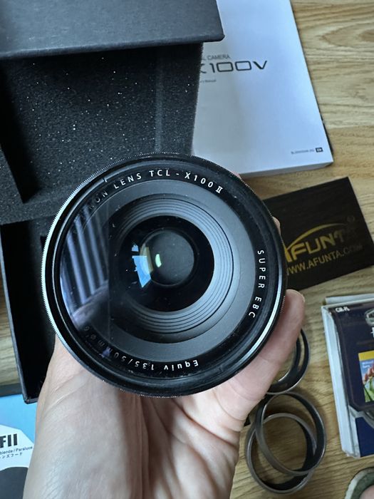 Fujifilm X100V + WCL конвертор + Tele конвертор