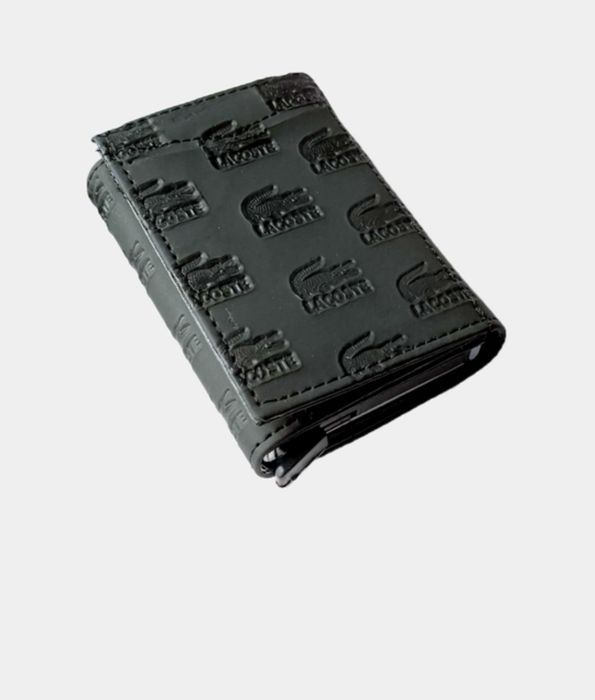 Черен мъжки портфейл Lacoste
