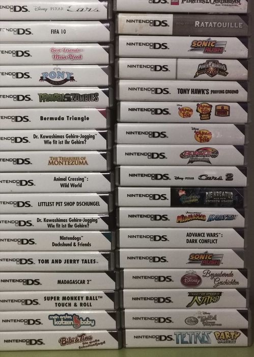 Vand/Schimb Colectie Lot 116 de jocuri (din 351) Nintendo DS ORIGINALE cu CUTIE  in valoare de 3900 euro sau SCHIMB CU DIVERSE PRODUSE sau AUTO
