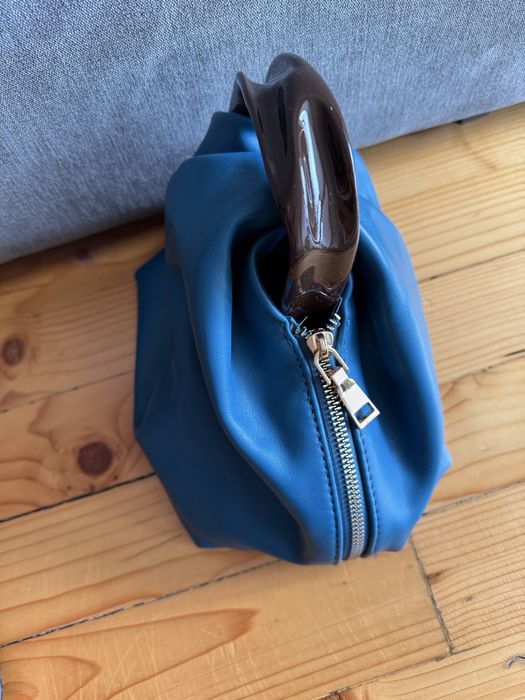 Малка чанта синя