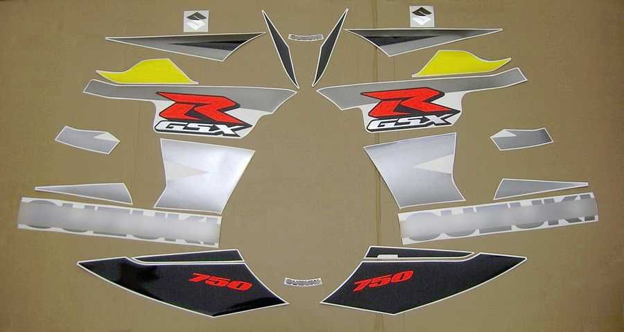 Стикери Сузуки 750 GSXR 2004г.-2005г. лепенки Suzuki GSX-R к4 к5 k4 k5