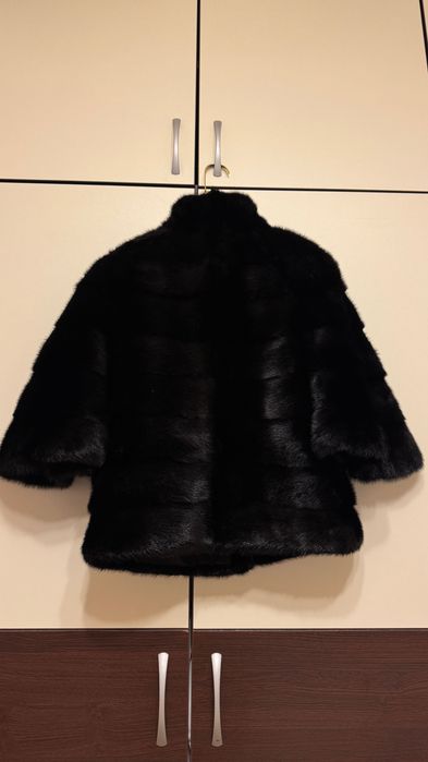 #125 Късо палто от норка.Визон.Яке от норка. Естествена кожа с косъм.