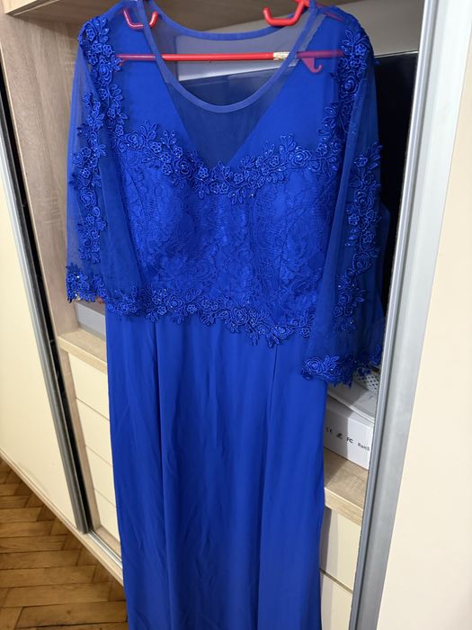 Rochie eleganta de seara de culoare albastru regal marimea52