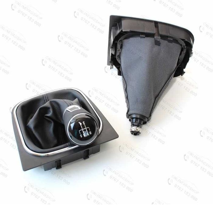 Schimbator viteze piele VW Golf 5, Golf 6, Jetta, Eos, Scirocco