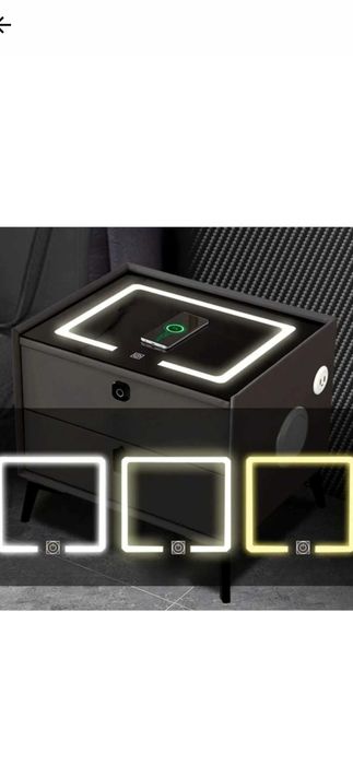 Smart нощно шкафче M3124, LED, Bluetooth , безжично зареждане 120€