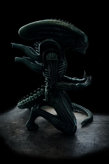 Suport Controller Alien Xenomorph – Print 3D, pictat manual