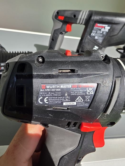 Set rotopercutor WURTH ABH 18 COMPACT 2 bucati plus 1 autofiletanta