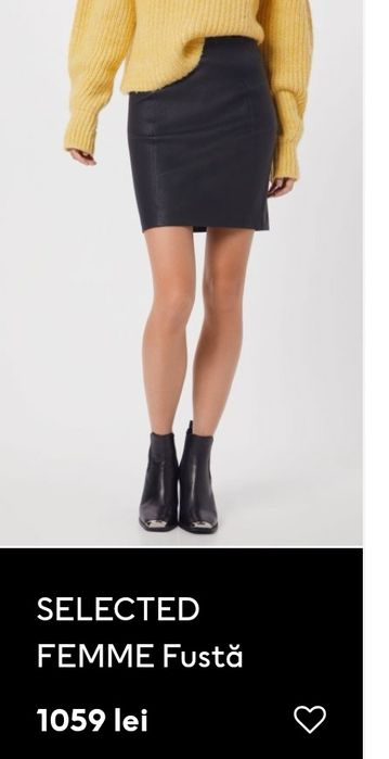 Fusta  stretch piele naturala