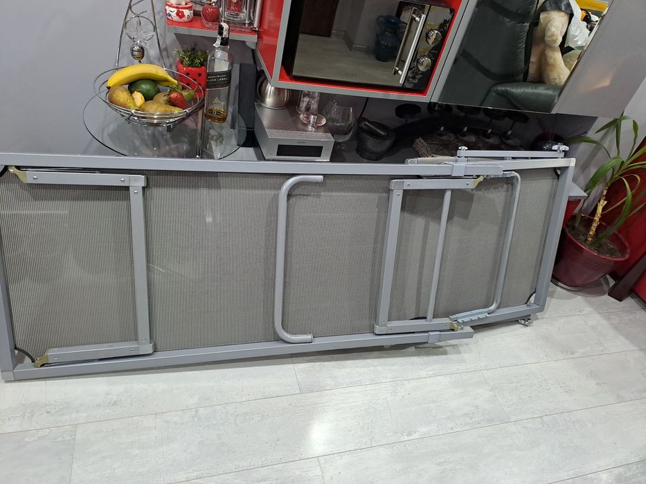 Алуминиев сгъваем шезлонг със сенник 62/187см