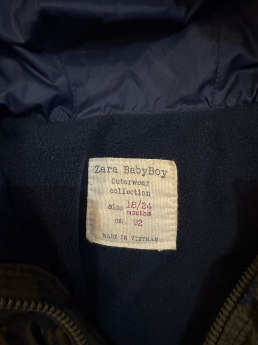 Geaca verde Zara copii